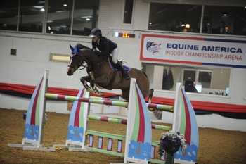 Maisy Williams sets the arena alight with Blossom’s Billy Heinz with the Winter Grade C title at the British Showjumping Spring Championships